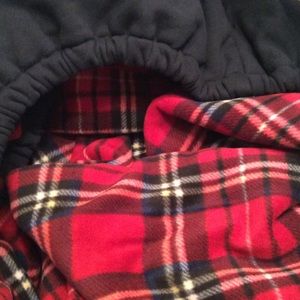 Beautiful handmade fitted sweatshirt blanket!